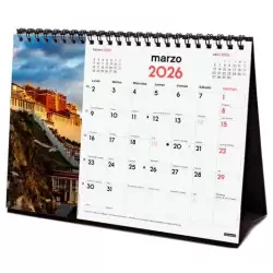 (780324126) FINOCAM CALENDARIO DE SOBREMESA PARA ESCRIBIR S-210X150MM MV IMÁGENES MARAVILLAS DEL MUNDO 2026