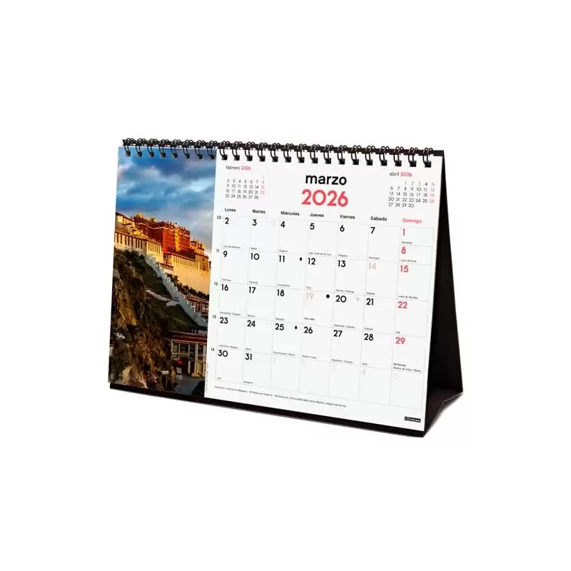 (780324126) FINOCAM CALENDARIO DE SOBREMESA PARA ESCRIBIR S-210X150MM MV IMÁGENES MARAVILLAS DEL MUNDO 2026