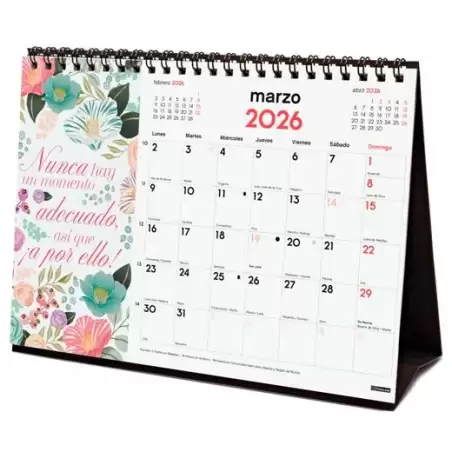 (780324926) FINOCAM CALENDARIO DE SOBREMESA PARA ESCRIBIR S-210X150MM MV IMÁGENES FRASES MOTIVADORAS 2026