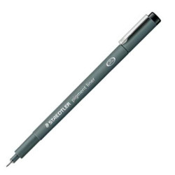 (308 05-9) STAEDTLER ROTULADOR CALIBRADO PIGMENT LINER 0.5MM NEGRO