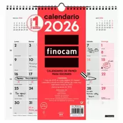 (781520026) FINOCAM CALENDARIO DE PARED PARA ESCRIBIR 30X30-300X300MM MV NEUTRO 2026