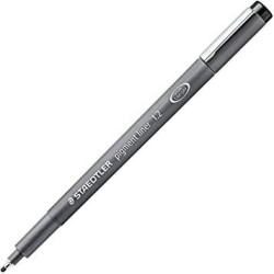 (308 12-9) STAEDTLER ROTULADOR CALIBRADO PIGMENT LINER 1.2MM NEGRO