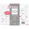 (787047326) FINOCAM CALENDARIO BLOC CON IMÁN PARA ESCRIBIR S-210X150MM MV CHIC BLANCO 2026