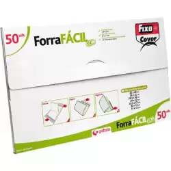 (01004400) FIXO FORRO LIBROS FORRAFÁCIL ECO AJUSTABLE PP 295X520MM CAJA 50 UD