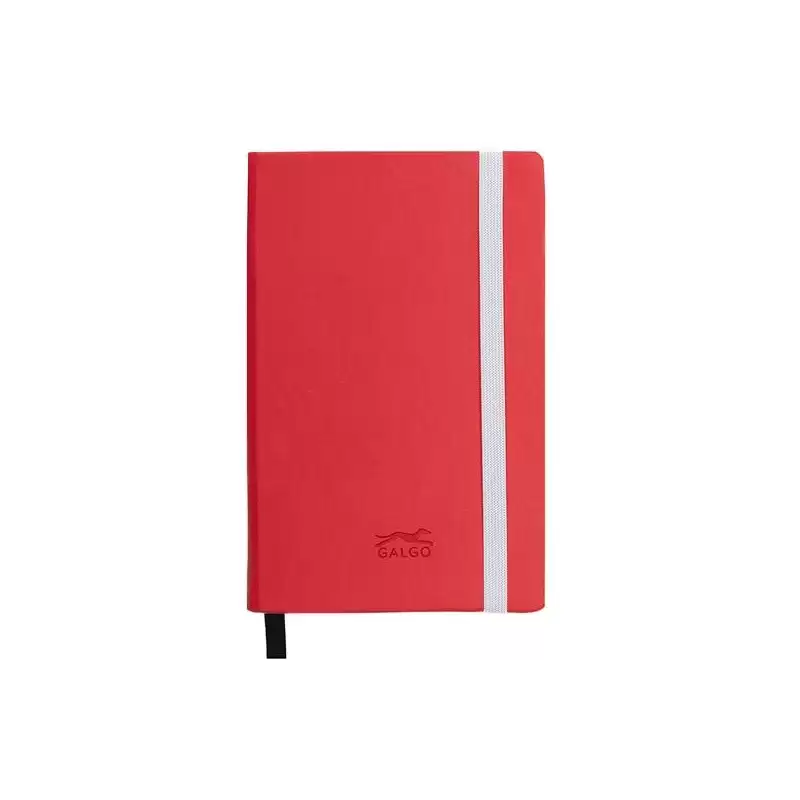 (16270751) GALGO CUADERNO DE NOTAS GALGO A6 80H LISO TAPA DURA ROJO