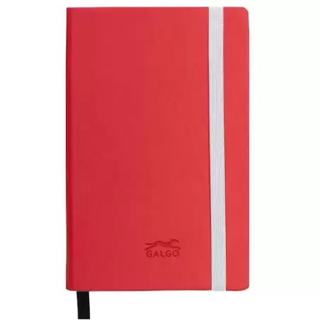 (16270751) GALGO CUADERNO DE NOTAS GALGO A6 80H LISO TAPA DURA ROJO