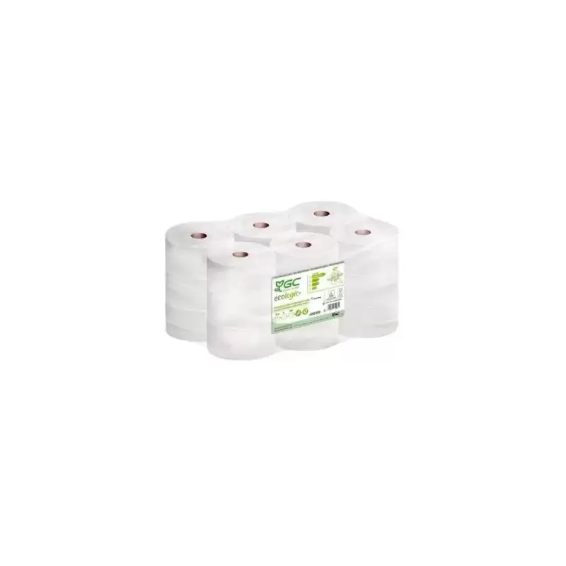 (J282302) GC ECOLOGIC+ PAPEL HIGIÉNICO INDUSTRIAL RECICLADO 2 CAPAS Ø170MM 124MT PACK 18 ROLLOS