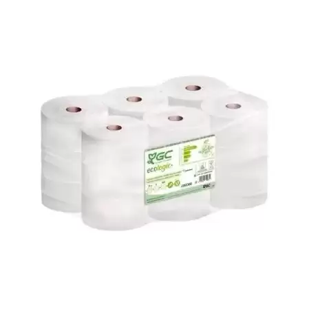 (J282302) GC ECOLOGIC+ PAPEL HIGIÉNICO INDUSTRIAL RECICLADO 2 CAPAS Ø170MM 124MT PACK 18 ROLLOS