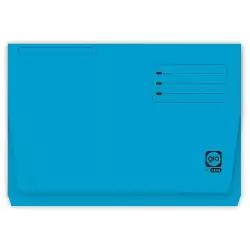 (400040682) GIO SUBCARPETA CON BOLSA Y SOLAPA AZUL INTENSO CARTULINA FOLIO 320GR -25U-