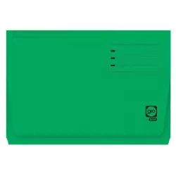 (400040685) GIO SUBCARPETA CON BOLSA Y SOLAPA VERDE INTENSO CARTULINA FOLIO 320GR -25U-