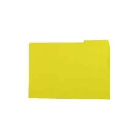 (400040693) GIO SUBCARPETA CON PESTAÑA LATERAL IZQUIERDA FOLIO CARTULINA 250GR AMARILLO INTENSO -50U-