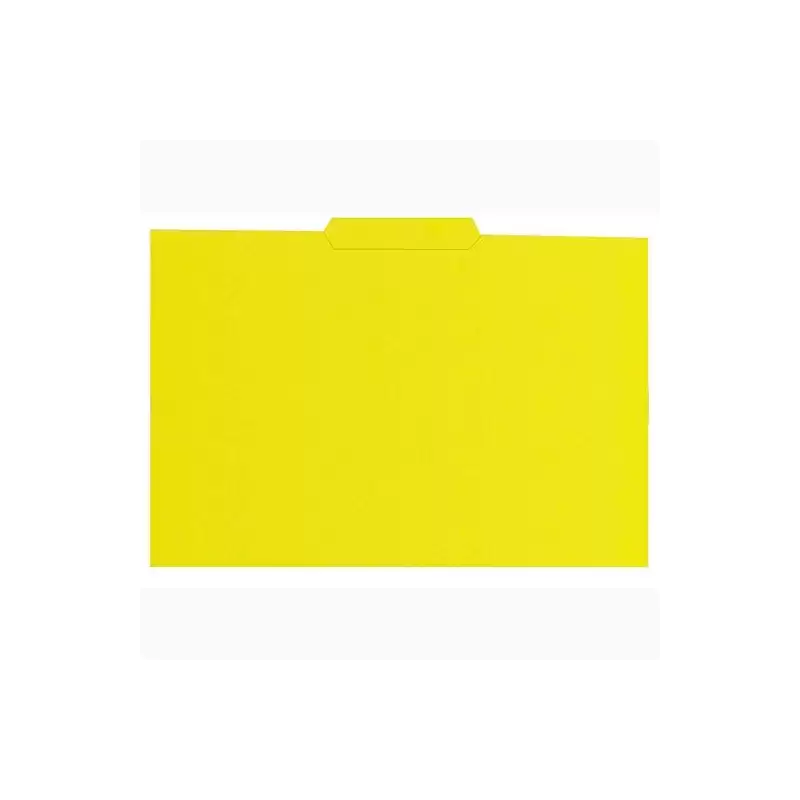 (400040696) GIO SUBCARPETA CON PESTAÑA CENTRAL FOLIO CARTULINA 250GR AMARILLO INTENSO -50U-