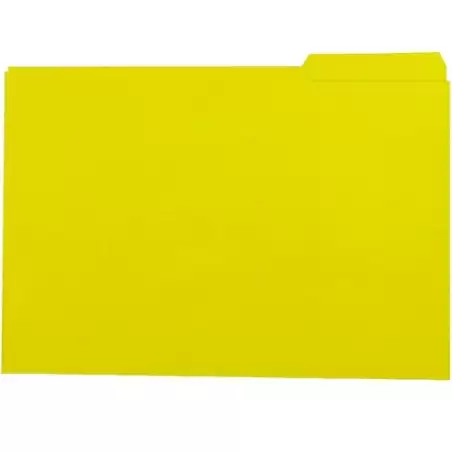 (400040697) GIO SUBCARPETA CON PESTAÑA LATERAL DERECHA FOLIO CARTULINA 250GR AMARILLO INTENSO -50U-