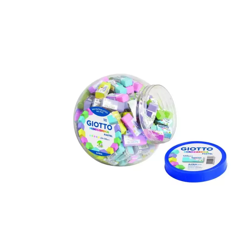 (F233900) GIOTTO GOMMA GOMA DE BORRAR LAPIZ PASTEL TARRO  -120U-