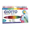 (F076300) GIOTTO ROTULADORES TURBO MAXI COLORES SURTIDOS ESTUCHE 18 UD