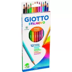 (F256500) GIOTTO LÁPICES DE COLORES STILNOVO C/SURTIDOS INTENSOS ESTUCHE 12 UD