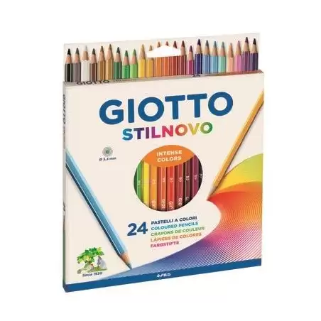(F25660000) GIOTTO LÁPICES DE COLORES STILNOVO PASTEL C/SURTIDOS ESTUCHE 24 UD