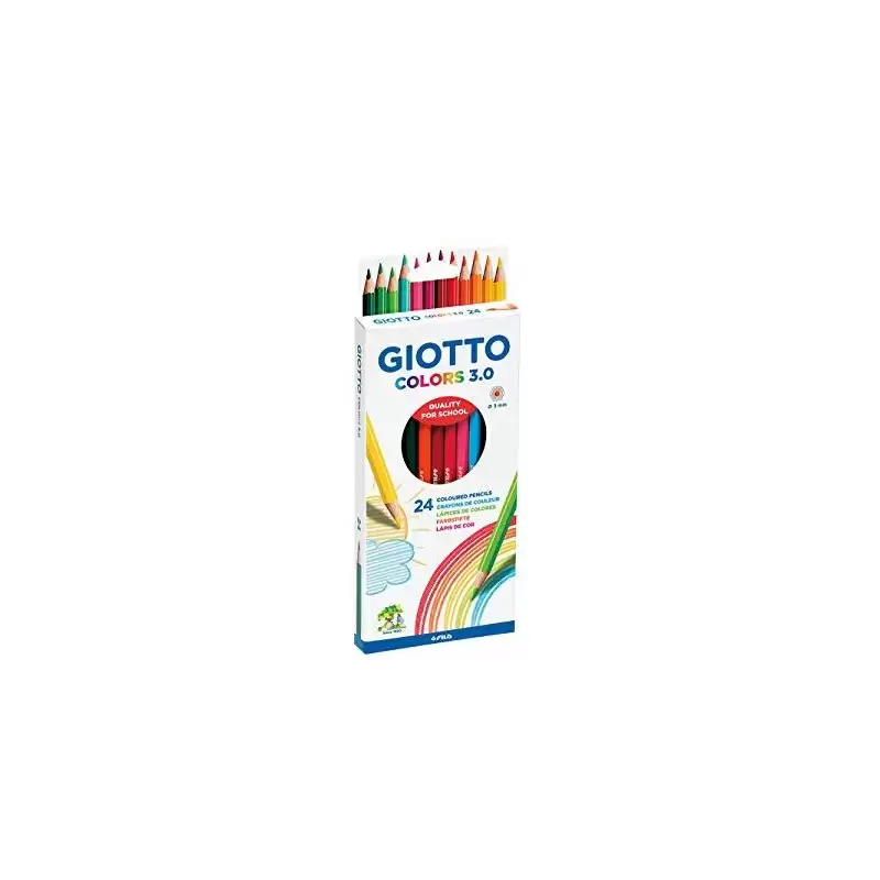 (F276700) GIOTO LÁPICES DE COLORES COLORS 3.0 SURTIDOS  ESTUCHE 24 UD