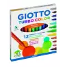 (F416000) GIOTTO ROTULADORES TURBO COLOR SURTIDOS ESTUCHE 12 UD