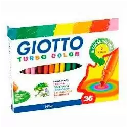 (F418000) GIOTTO ROTULADORES TURBO COLOR SURTIDOS ESTUCHE 36 UD