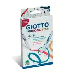 (F425800) GIOTTO ROTULADORES TURBO GLITTER COLORES SURTIDOS ESTUCHE 8 UD