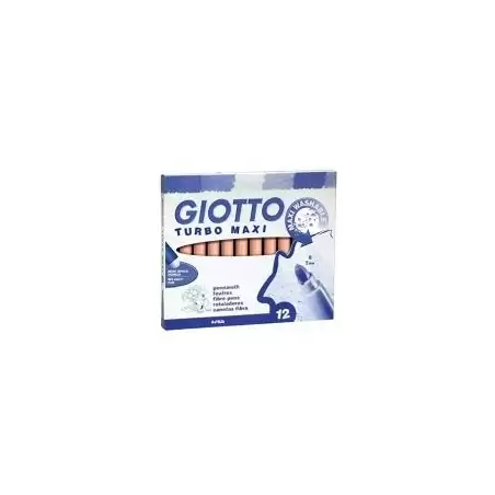 (F456005) GIOTTO ROTULADORES TURBO MAXI NARANJA ESTUCHE 12 UD