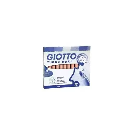 (F456009) GIOTTO ROTULADORES TURBO MAXI PURPURA ESTUCHE 12 UD