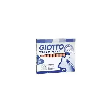 (F456028) GIOTTO ROTULADORES TURBO MAXI AZUL CIELO ESTUCHE 12 UD