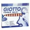 (F456032) GIOTTO ROTULADORES TURBO MAXI AZUL ULTRAMAR ESTUCHE 12 UD