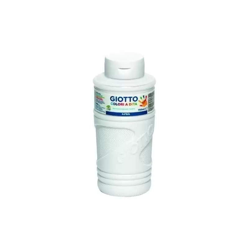 (F472901) GIOTTO PINTURA DE DEDOS DE 750 ML COLOR BLANCO
