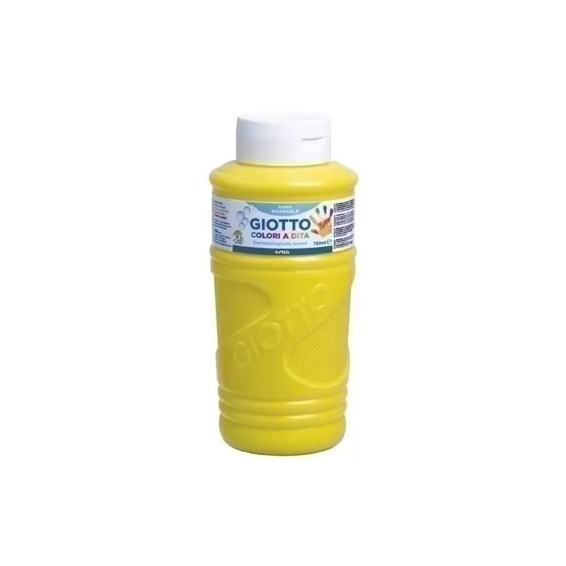 (F472902) GIOTTO PINTURA DE DEDOS DE 750 ML COLOR AMARILLO