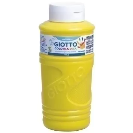 (F472902) GIOTTO PINTURA DE DEDOS DE 750 ML COLOR AMARILLO