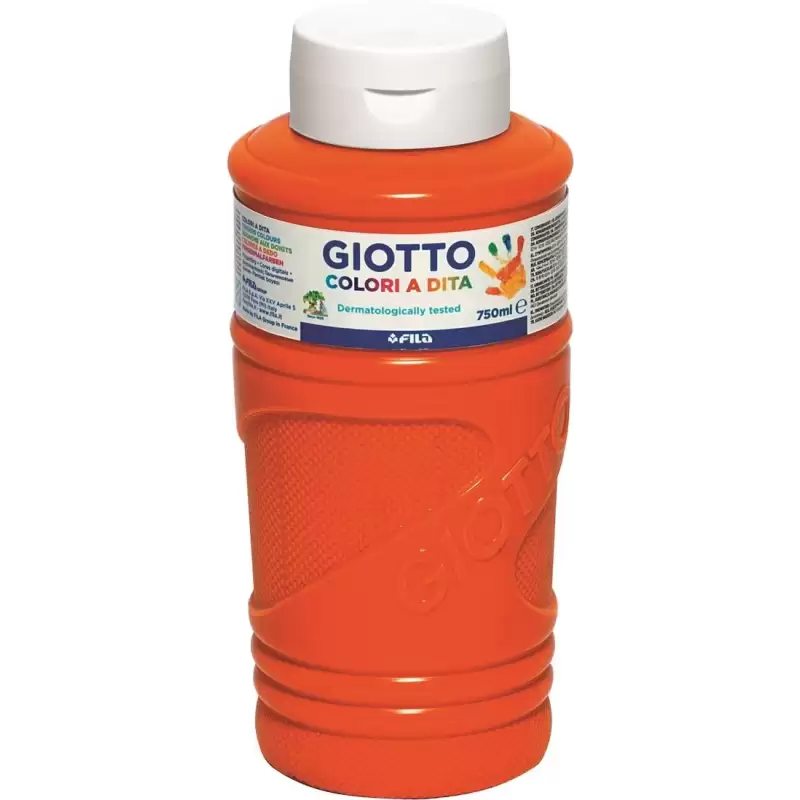 (F472905) GIOTTO PINTURA DE DEDOS DE 750 ML COLOR NARANJA