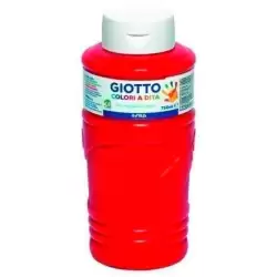 (F472910) GIOTTO PINTURA DE DEDOS DE 750 ML COLOR ROJO