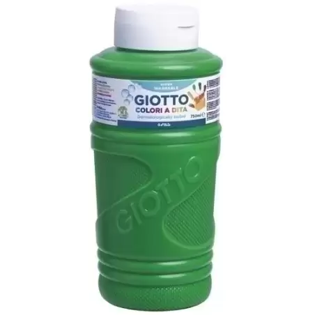 (F472911) GIOTTO PINTURA DE DEDOS DE 750 ML COLOR VERDE