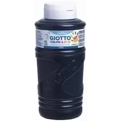 (F472924) GIOTTO PINTURA DE DEDOS DE 750 ML COLOR NEGRO