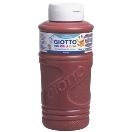 (F472928) GIOTTO PINTURA DE DEDOS DE 750 ML COLOR MARRÓN