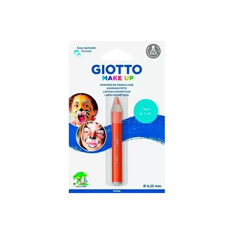 (F473111) GIOTTO LÁPIZ COSMÉTICO INDIVIDUAL UNISEX PARA NIÑOS NARANJA -BLISTER-