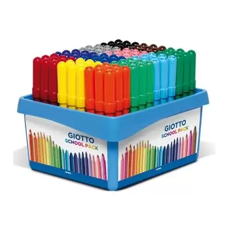(F524000) GIOTTO ROTULADORES TURBO MAXI COLORES SURTIDOS SCHOOLPACK 108 UD