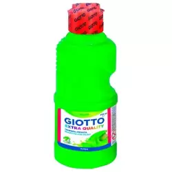 (F53110200) GIOTTO TÉMPERA FLUO VERDE BOTELLA 250 ML