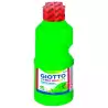 (F53110200) GIOTTO TÉMPERA FLUO VERDE BOTELLA 250 ML
