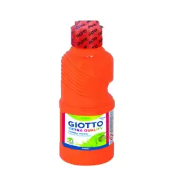 (F53110300) GIOTTO TÉMPERA FLUO NARANJA BOTELLA 250 ML