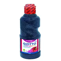 (F53120800) GIOTTO TÉMPERA GLITTER AZUL OSCURO BOTELLA 250 ML