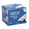 (F538800) GIOTTO TIZAS ROBERCOLOR ANTIPOLVO BLANCO CAJA 100 UD