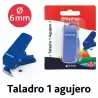 (86001030) GRAFOPLÁS TALADRO KATHAY 1 AGUJERO Ø6MM 10 HOJAS AZUL BLÍSTER