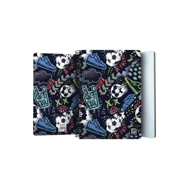 (16502217) GRAFOPLÁS CUADERNO ESPIRAL FOLIO 80H 4X4MM 90GR TAPA PP BITS&BOBS MATCH