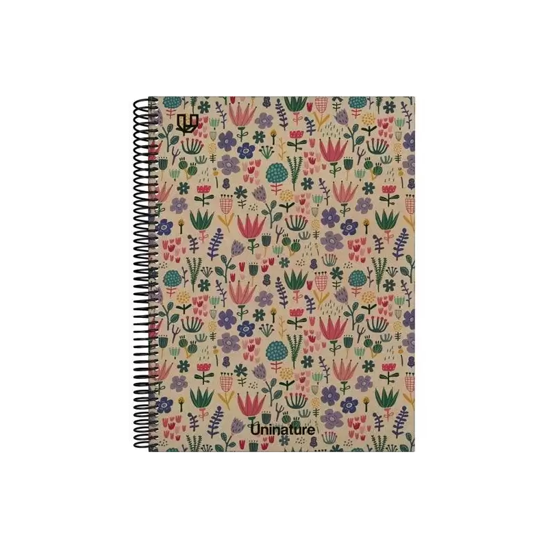 (88502304) GRAFOPLÁS CUADERNO ESPIRAL A4 80H 4X4 90GR KRAFT Y CARTÓN RECICLADO UNINATURE HOLANDA