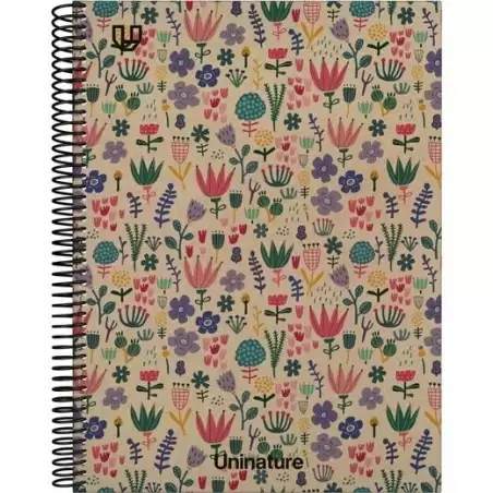 (88502304) GRAFOPLÁS CUADERNO ESPIRAL A4 80H 4X4 90GR KRAFT Y CARTÓN RECICLADO UNINATURE HOLANDA
