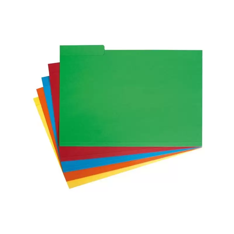 (00031136) GRAFOPLÁS SUBCARPETA CON PESTAÑA LATERAL FOLIO CARTULINA AZUL -50U-