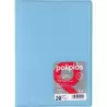(01451291) GRAFOPLÁS CARPETA CON FUNDAS POLIPLÁS SOLDADAS FOLIO 20 FUNDAS PP SEMIRÍGIDO TRANSLÚCIDO AZUL SOFT